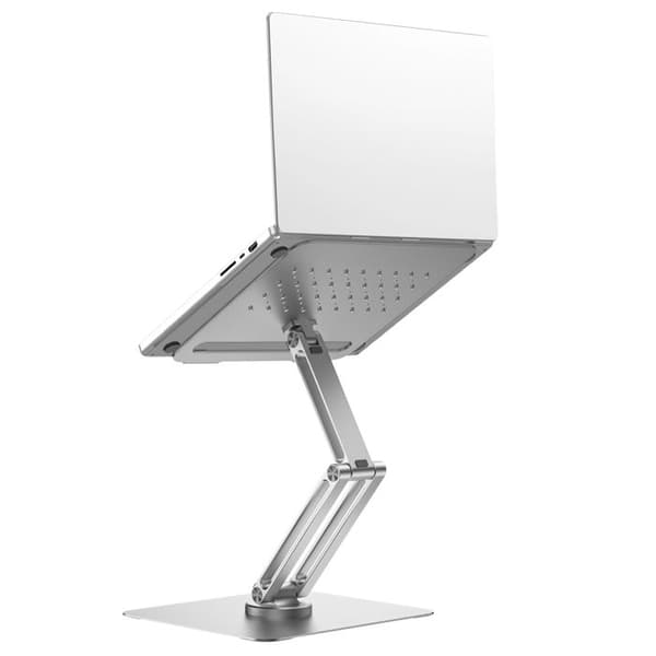 Supportbyrå för bärbar dator 17'', MacBook och iPad Justerbar Fällbar wiwu Silver