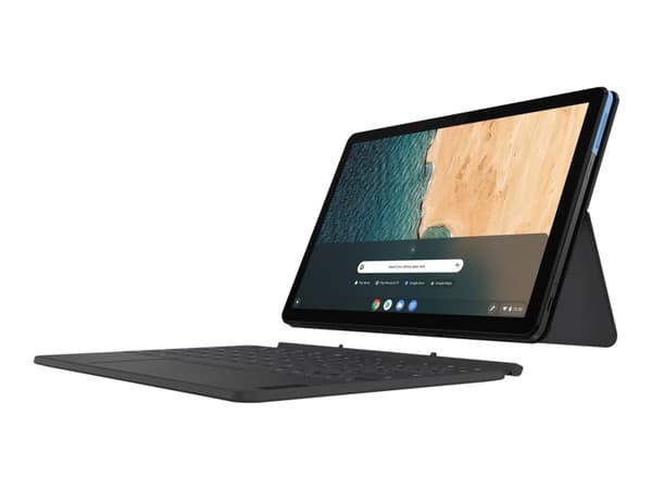 Lenovo IdeaPad Duet Chromebook 128 GB 25,6 cm (10.1") Mediatek 4 GB Wi-Fi 5 (802.11ac) Chrome OS Blå, Grå