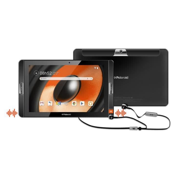 POLAROID Atomic 500 Game Touchscreen Tablet - 10,1 - 2 GB RAM - 32 GB lagring - Android - Svart + JBL-hörlurar
