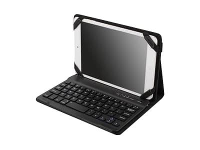 DELTACO TB-133 - Tastatur og folioveske - Bluetooth - Storbritannia - svart