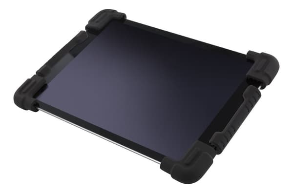 Case in silicone for 7-8" tablets, stand, black