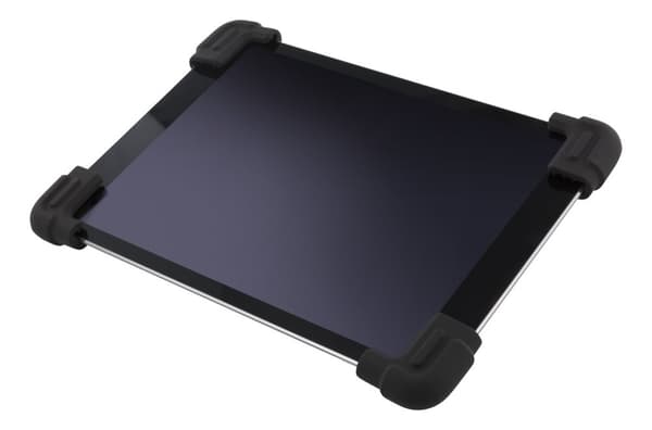 Case in silicone for 9-11.6" tablets, stand, black