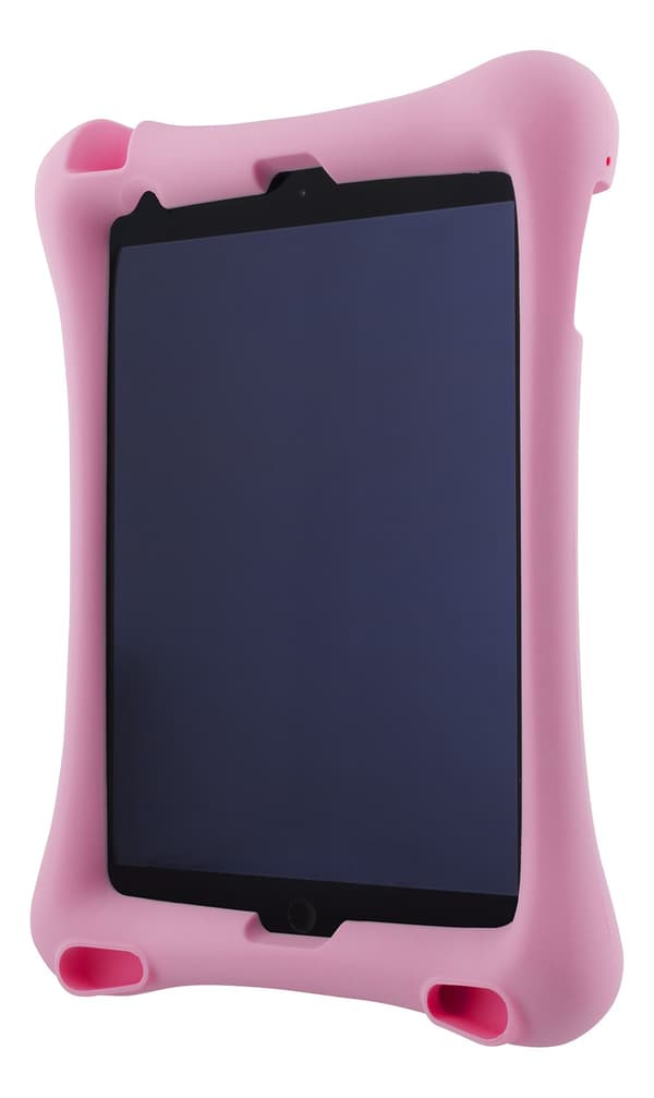 Silicone case, for all 10.2"-10.5" iPads, stand, pink