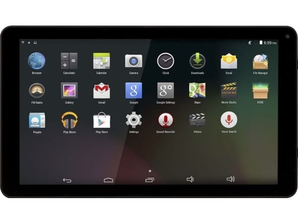 DENVER TAQ-10465 - Surfplatta - Android 10 Go Edition - 64 GB - 10.1" TFT (1024 x 600) - microSD-ingång