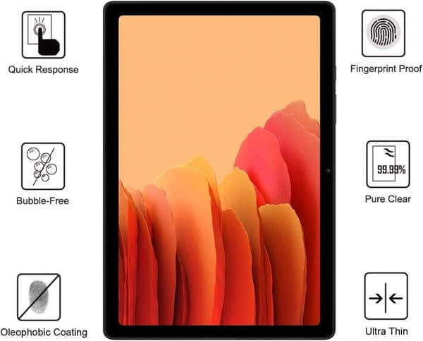 2X Skærmdæksel i hærdet glas til Samsung A7 Tab