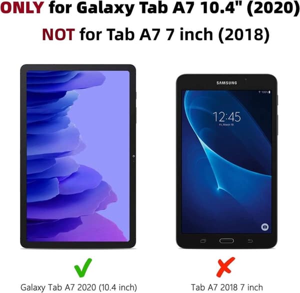 2X Skærmdæksel i hærdet glas til Samsung A7 Tab