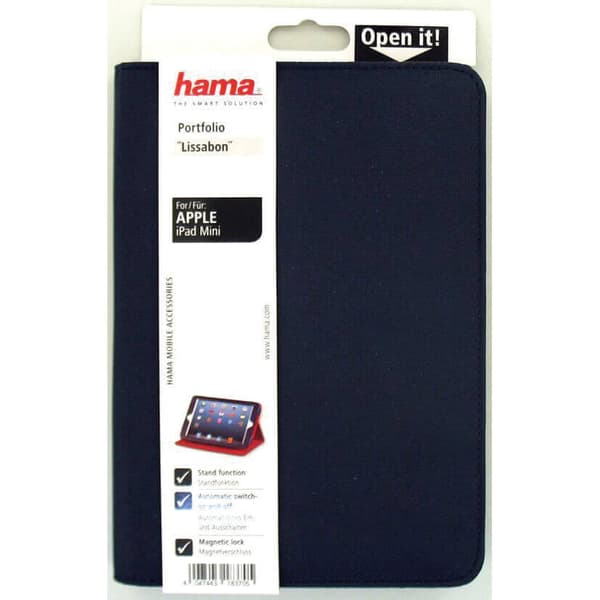 HAMA iPad Mini Lissabon Mørkeblå/Rød