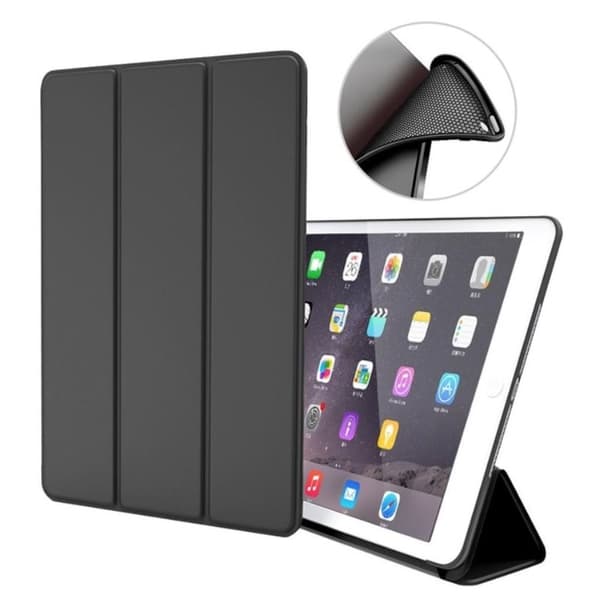 Alla modeller Ipad fodral silikon svart Svart fodral Ipad Pro 10,5 / Ipad Air 3 - smart cover case folio