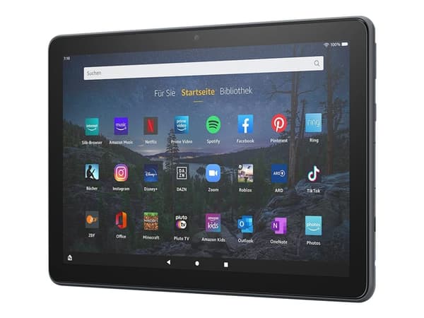 Amazon Fire HD 10 Plus - 11. generasjon - tablet - Fire OS - 32 GB - 10.1" (1920 x 1200) - microSD-spor - skifergrå - med spesialtilbud