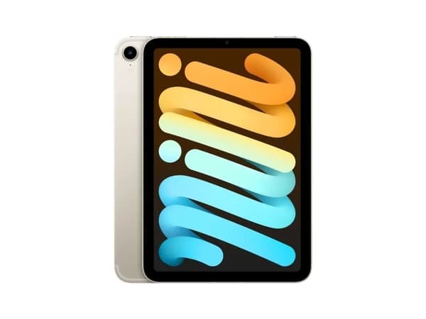 Apple iPad mini Wi-Fi + Cellular - 6:e generation - surfplatta - 64 GB - 8.3" IPS (2266 x 1488) - 3G, 4G, 5G - starlight Beige