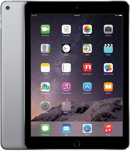 iPad Air 2 128GB - 1 År Garanti Begagnad i Nyskick - Svart
