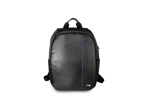 BMW BMBPCO15CAPNBK backpack 16" black Carbon Navy Stripe
