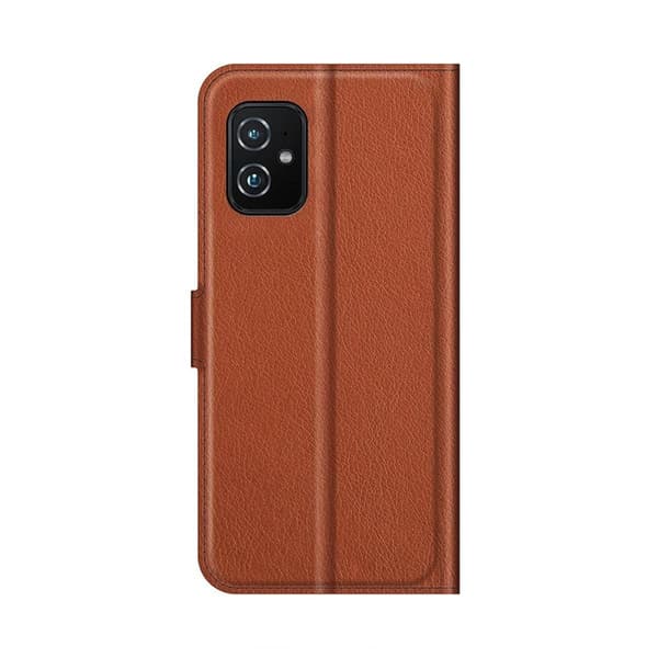 Asus Zenfone 8 5G Plånboksfodral med Stativ - Brun