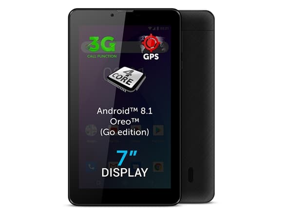 Allview VIVA 1003G, 25,6 cm (10,1"), 1280 x 800 pixlar, 2 GB, 1,3 GHz, Android 9.0, sortera