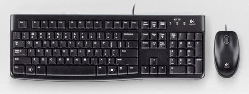 Logitech Desktop MK120 tangentbord USB QWERTZ Ungersk Svart