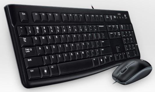 Logitech Desktop MK120 tangentbord USB QWERTZ Ungersk Svart Svart