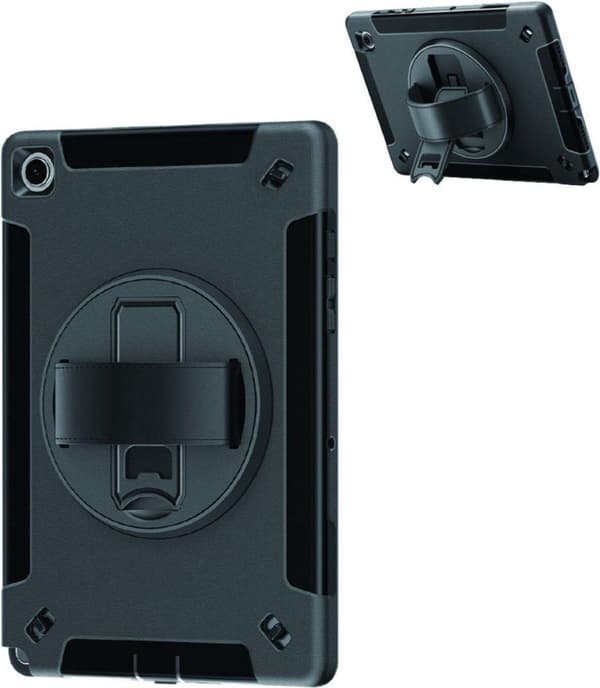 4smarts Rugged GRIP Samsung Galaxy Tab A8 kotelo, musta