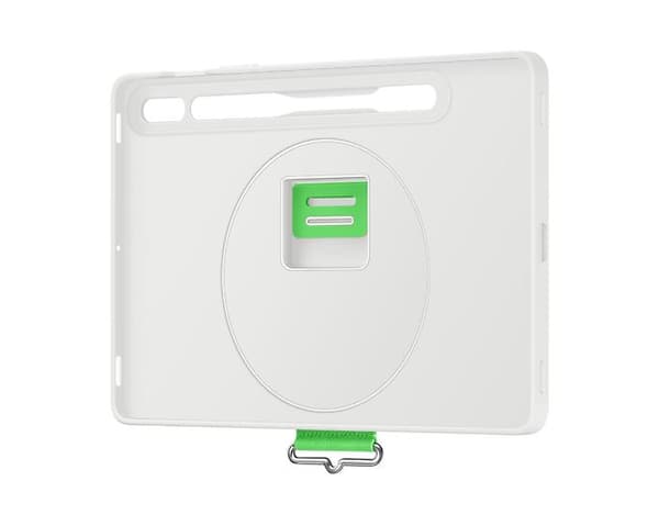 Samsung Galaxy Tab S8 - Silikonfodral med rem - Vit