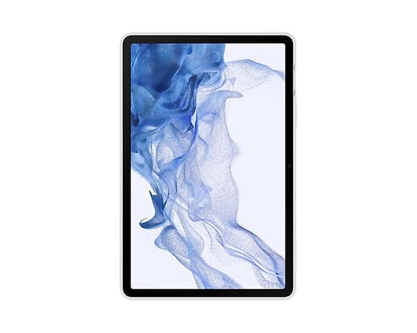 Samsung Galaxy Tab S8 - Silikonfodral med rem - Vit