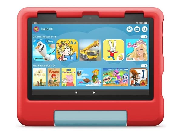 Amazon Fire HD 8 Kids Edition - 12th generation - tablet - Fire OS - 32 GB - 8" IPS (1280 x 800) - microSD-spor - rød