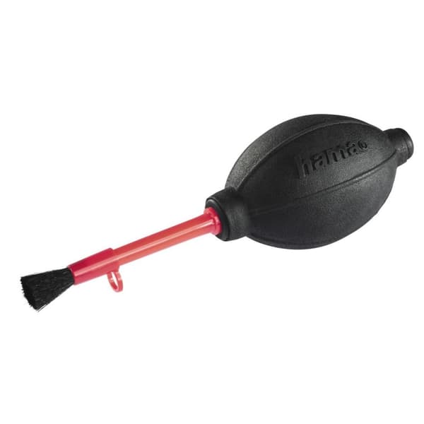 Hama Optic Dry - Rengöringsset för enheter - digitalkamera - mesh - mikrofiber - svart - röd - 1,3 cm - 4 st (00005954)