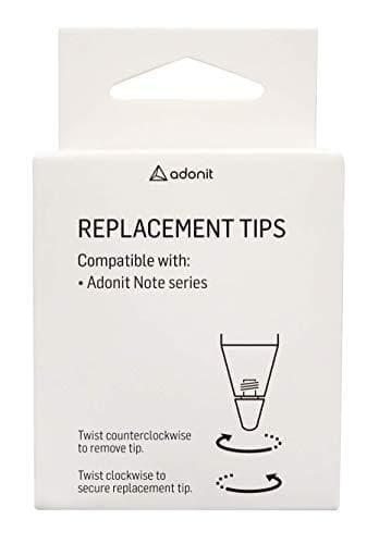 Adonit - Erstatningsspids - Sort (pakke med 3) - til Adonit Note