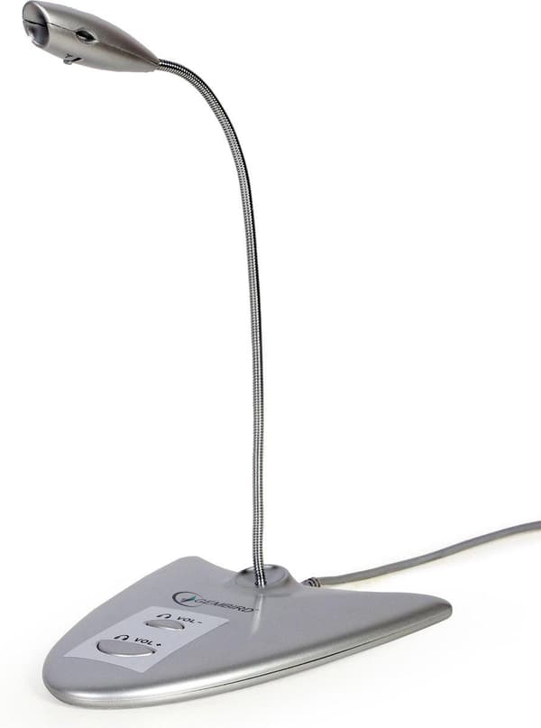 Gembird MIC-DU-01 Mikrofon Sølv PC Mikrofon