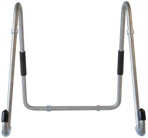 R-Go Tools Easy Tablet -teline, Tablettiteline pöydälle, Metalli, Tabletille ≥12", hopea