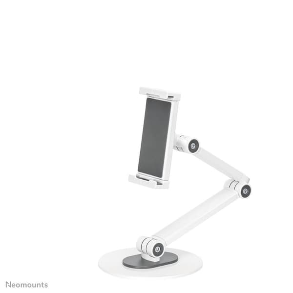 Neomounts Tabletthållare skrivbord - 7 till 12,9 tum - Flexibel arm - Justerbar - Universal - Vit