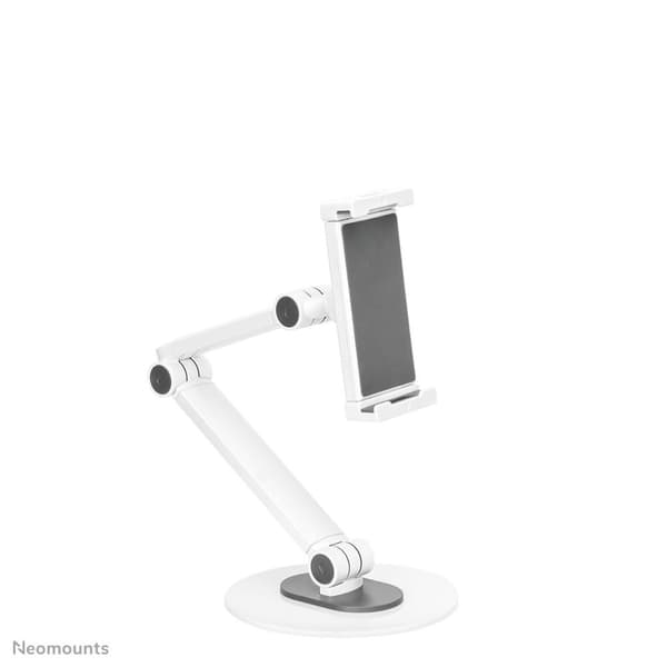 Neomounts Tabletthållare skrivbord - 7 till 12,9 tum - Flexibel arm - Justerbar - Universal - Vit