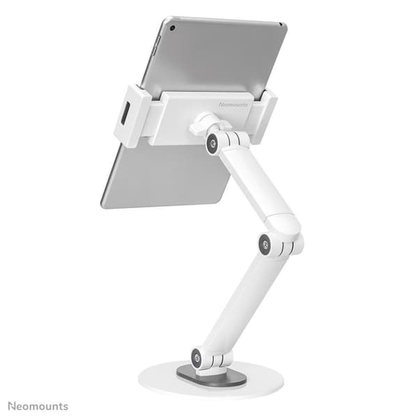 Neomounts Tabletthållare skrivbord - 7 till 12,9 tum - Flexibel arm - Justerbar - Universal - Vit