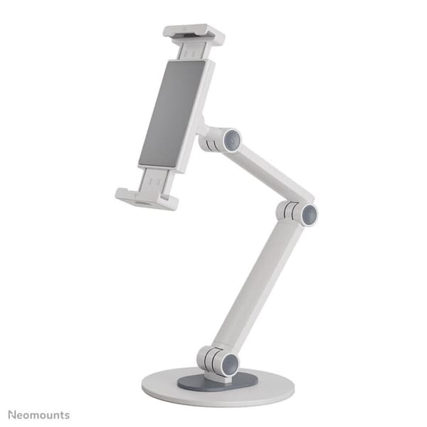 Neomounts Tabletthållare skrivbord - 7 till 12,9 tum - Flexibel arm - Justerbar - Universal - Vit