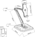 Pikkukuva 2 / 3: InLine monitoiminen interaktiivinen tabletin pidike 2-in-1 / musta