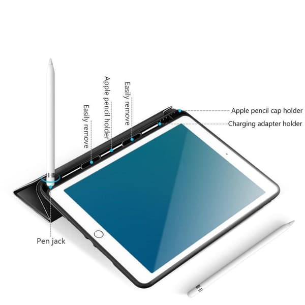 eSTUFF Pennfodral iPad 9.7 2017/2018 24,6 cm (9,7'') Folio Svart