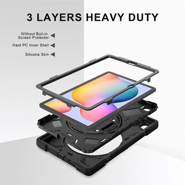 eSTUFF Samsung Galaxy Tab S6 Lite 26,4 cm (10,4'') Cover Sort