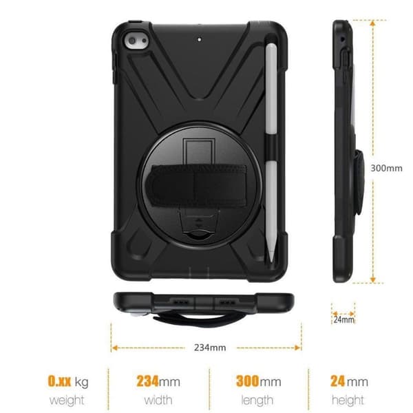 eSTUFF iPad Pro 10.2 Defender Fodral 20,1 cm (7,9'') Skal Svart