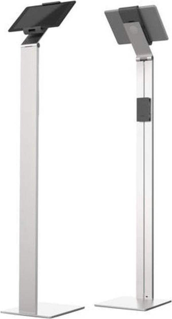 Holdbar tablet-gulvstand - 270 x 1215 x 270 mm - Sølv - Tyverisikring