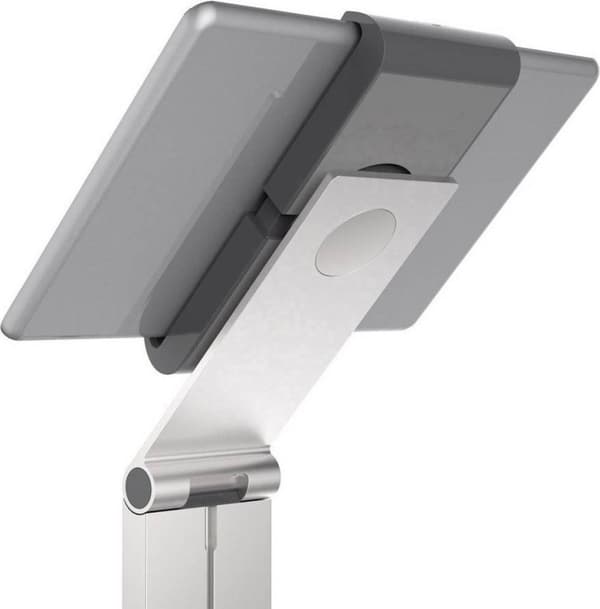Holdbar tablet-gulvstand - 270 x 1215 x 270 mm - Sølv - Tyverisikring