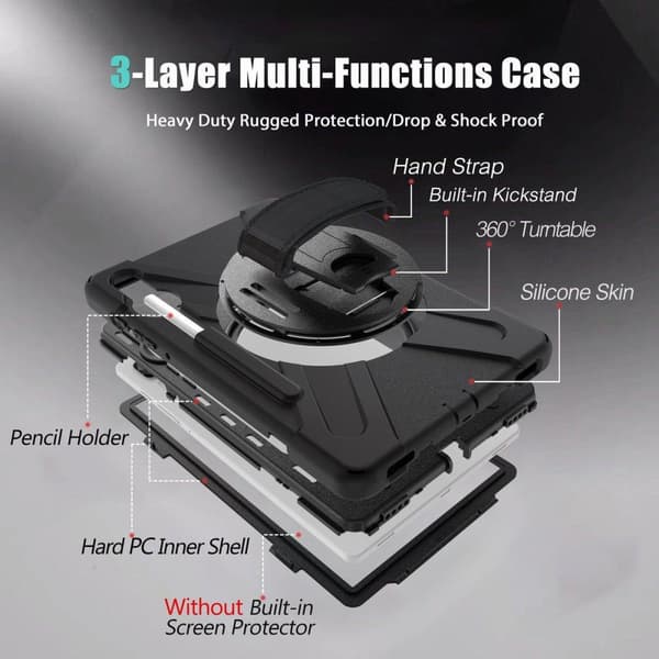 eSTUFF Samsung Galaxy Tab S6/S6 5G 26,7 cm (10,5'') Cover Sort