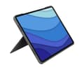 Miniatyrbillede 4 af 6: Logitech Combo Touch - tastatur og folio-etui - med pegefelt - baggrundsbelyst - Apple Smart-stik - QWERTY - Italiensk - Oxford Grey - til Apple 12,9"
