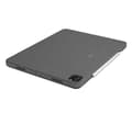 Miniatyrbillede 6 af 6: Logitech Combo Touch - tastatur og folio-etui - med pegefelt - baggrundsbelyst - Apple Smart-stik - QWERTY - Italiensk - Oxford Grey - til Apple 12,9"