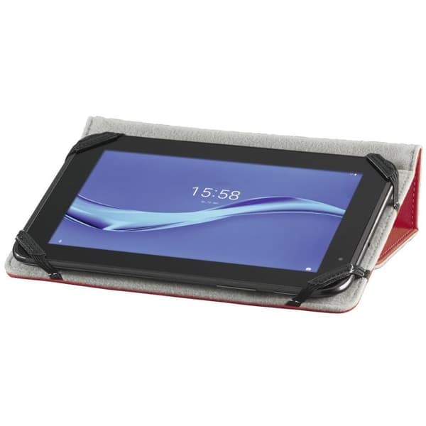 Hama "Strap" - Flip-etui til tablet - Polyester - Rød - 24 cm - 28 cm (9,5" - 27,90 cm (11"))