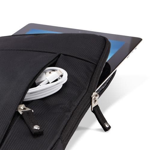 Etui Logic Tablet Sleeve + Lomme - beskyttende cover til tablet - nylon - sort - 25,40 cm (10")