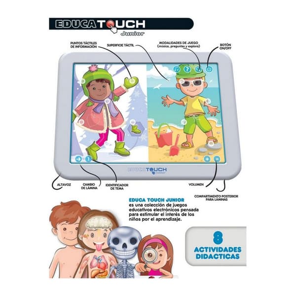 Interaktiv Nettbrett for Barn Educa Educa Touch Junior: El Cuerpo Humano