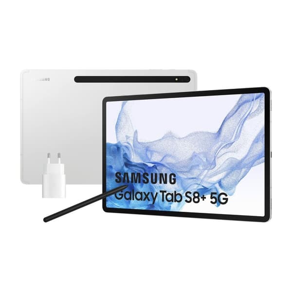 Nettbrett Samsung Galaxy Tab S8 Plus 5G Sølv 5G 12,4" 8 GB RAM 128 GB