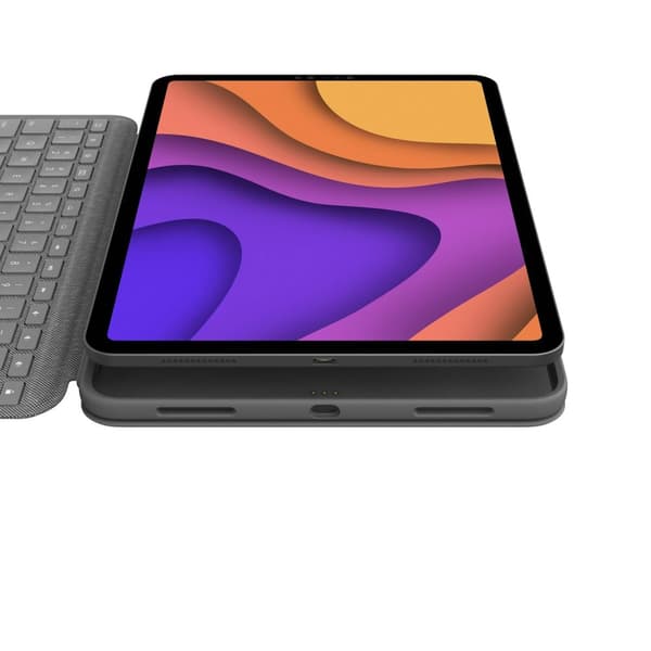 Logitech Folio Touch Grey Smart Connector AZERTY fransk