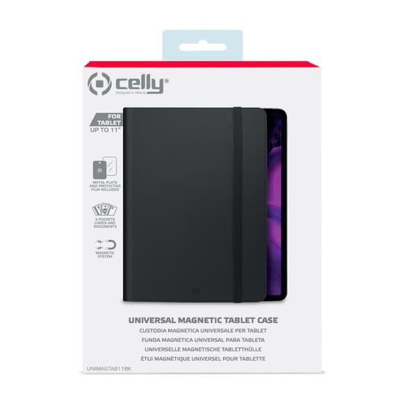 Tablet cover Celly UNIMAGTAB11BK Sort
