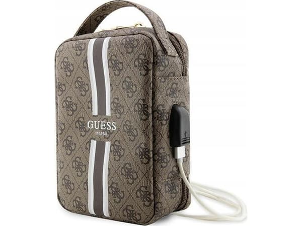 Guess Bag GUHBP4RPSW Organizer Brun/Brun 4G Printed Stripes