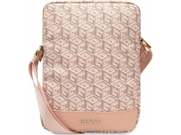 Etui na tablet Guess Guess GCube Stripe Tablet Bag - Torba na tablet 10" (Różowy)