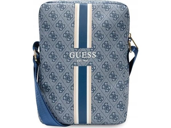 Guess Bag GUTB10P4RPSB 10" blå/dyp 4G Stripes Planšetė Bag